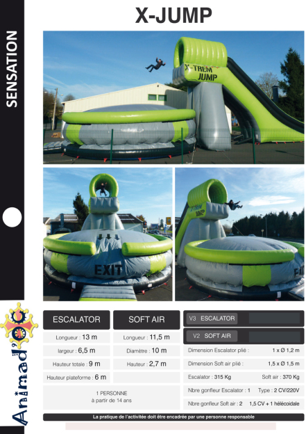 location mega jump ou X-trem jump