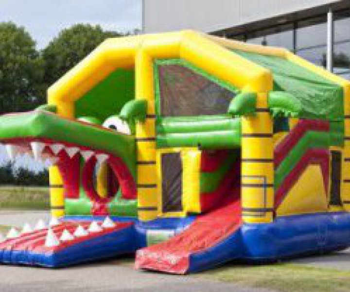 chateau gonflable croco