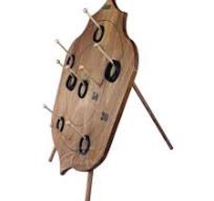 blason cible en bois