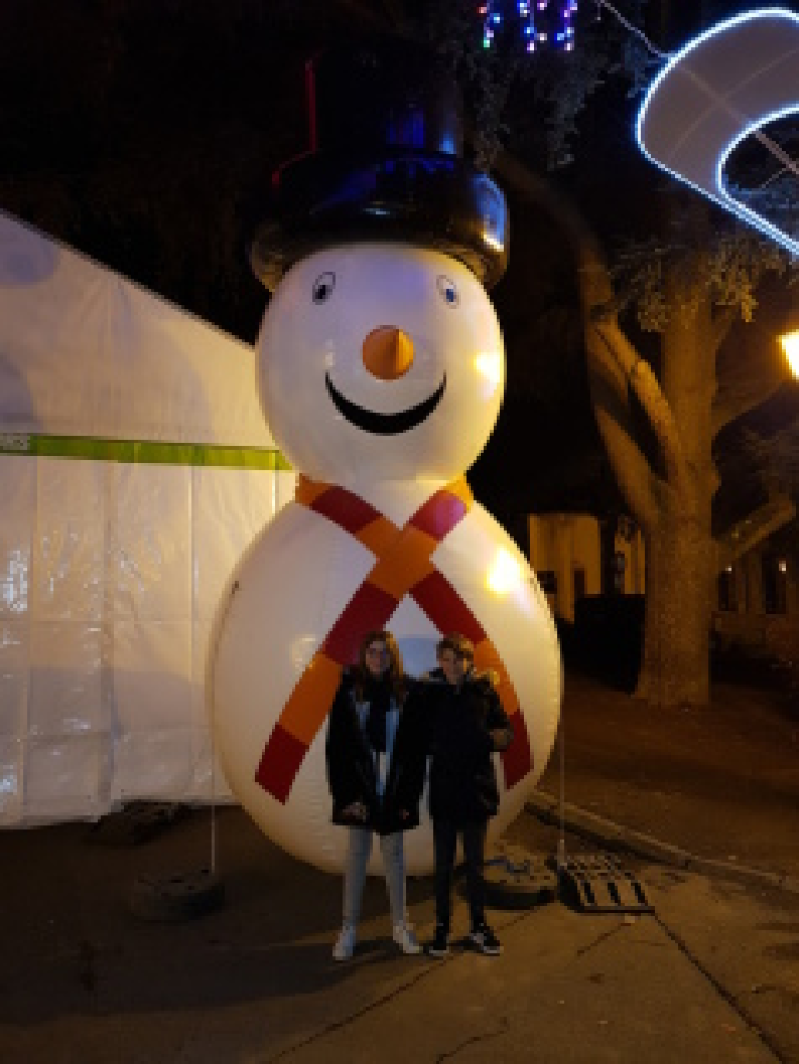 bonhomme de neige gonflable