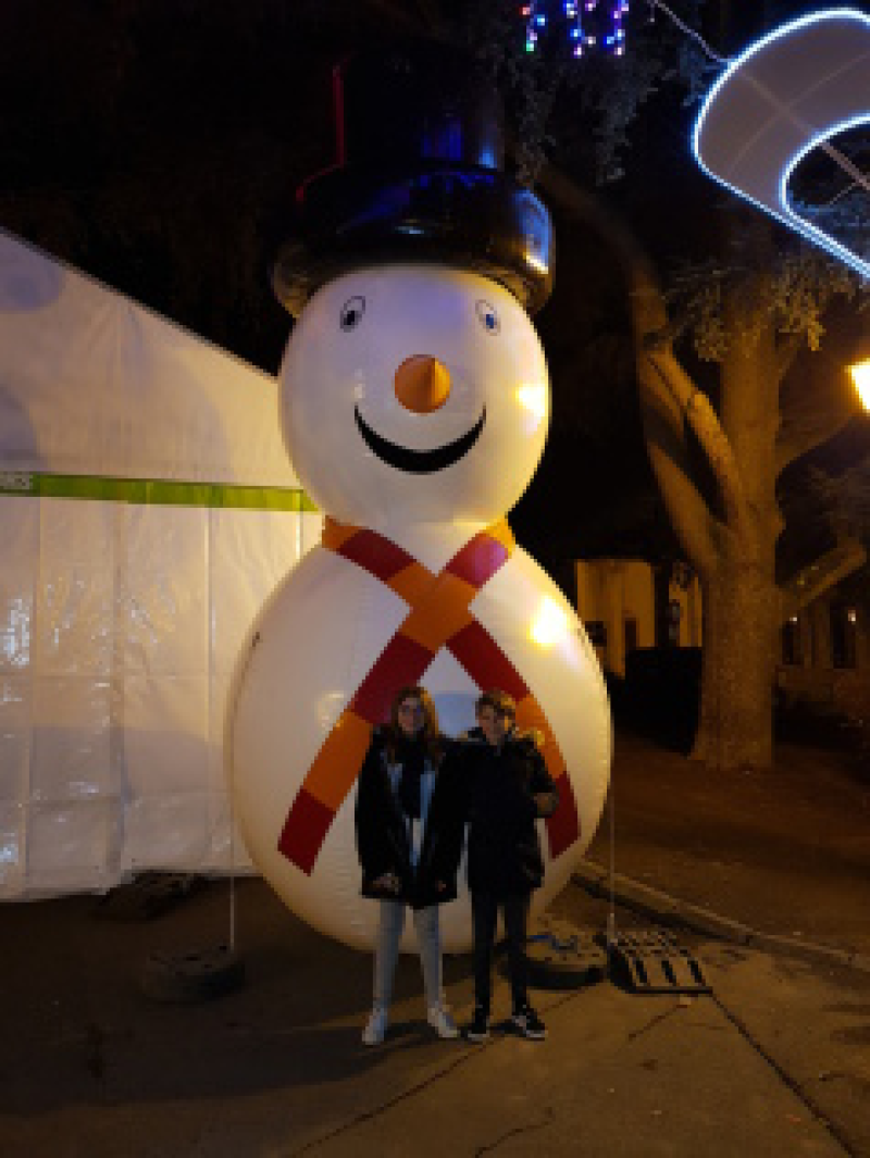 Bonhomme de neige gonflable